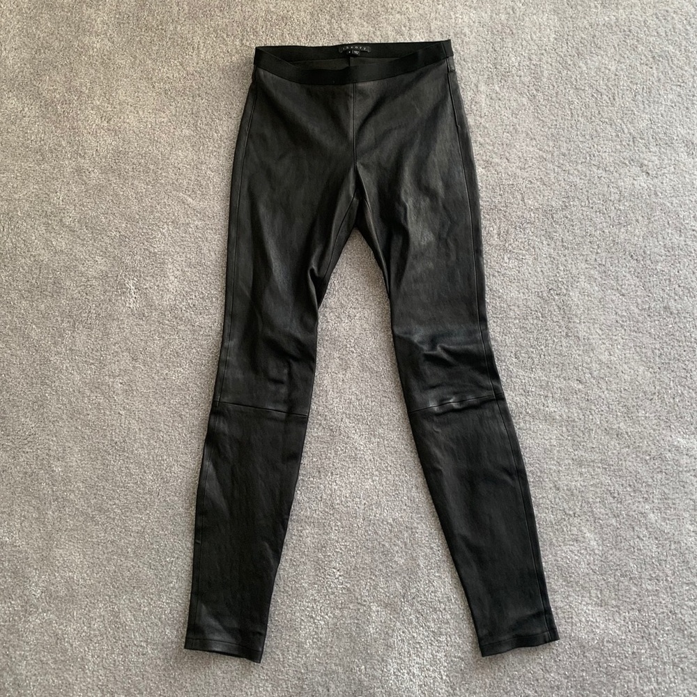 Theory Lamb Leather Pants Size 6/8